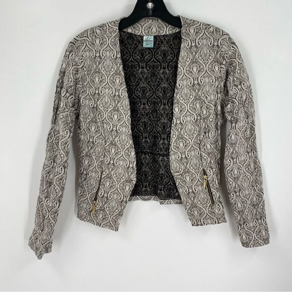 Ahlma Paisley Open Front Jacket size L - Picture 1 of 3